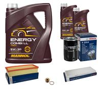 BOSCH Controllo Set 7L MANNOL Energy Combi LL 5W-30 Per Audi Coupe S2 Quattro