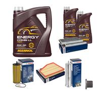 BOSCH Controllo Set 7L MANNOL Energy Combi LL 5W-30 Per BMW 5 Serie Touring 520d