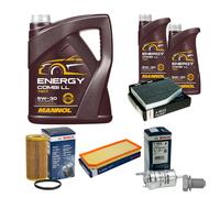 BOSCH Controllo Set 7L MANNOL Energy Combi LL 5W-30 Per Seat Leon 2.0 TFSi