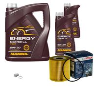 Bosch Controllo Set 7L mannol Energy Combi Ll 5W-30 per Volvo V40 Combinato