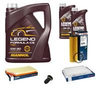 BOSCH Controllo Set 7L MANNOL Legend Formula C5 0W-20 Per Mercedes E-Klasse