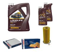 Bosch Controllo Set 7L mannol Longlife 504/507 5W-30 per BMW Serie X6 E71
