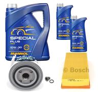 BOSCH Controllo Set 7L MANNOL Special Plus 10W-30 Per Volvo 440 K 1.9 Turbo