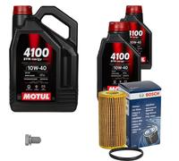 BOSCH Controllo Set 7L MOTUL 4100 SYN-nergy SPEC 10W40 Per VW Audi Golf V EOS