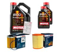 BOSCH Controllo Set 7L MOTUL 8100 X-CESS 5W-40 Per Alfa Romeo Brera 3.2 JTS