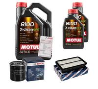 BOSCH Controllo Set 7L MOTUL 8100 X-CLEAN EFE 5W-30 Per Toyota MR 2 III 1.8