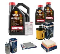 Bosch Controllo Set 7L Motul 8100 x-Pulire Efe 5W-30 per Opel Combinato Tour