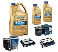 BOSCH Controllo Set 7L RAVENOL FDS 5W-30 per Mazda 5 2.0 CD