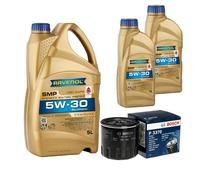 BOSCH Controllo Set 7L RAVENOL SMP 5W-30 Per Chevrolet Captiva 2.4