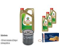 BOSCH Controllo Set 8 L Castrol 5W-30 Per Alpine V6 Renault 25 2.2 2.8