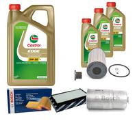 BOSCH Controllo Set 8 L Castrol EDGE 5W-30 LL Per BMW 5 Serie 525tds 525td