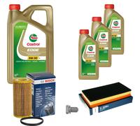 BOSCH Controllo Set 8 L Castrol EDGE 5W-30 LL Per VW New Beetle 2.5