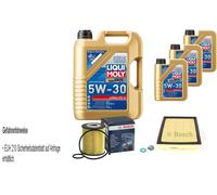 BOSCH Controllo set 8 L Liqui Moly Long Life 3 5W-30 per Toyota Land Cruizer