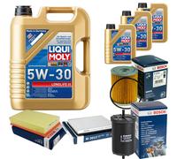 BOSCH Controllo set 8 L Liqui Moly Long Life 3 5W-30 per VW Passat Variant