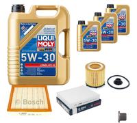 BOSCH Controllo Set 8 L Liqui Moly LONGLIFE 3 5W-30 Per BMW 3er ActiveHybrid