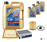 BOSCH Controllo Set 8 L Liqui Moly LONGLIFE 3 5W-30 Per BMW 3er ActiveHybrid