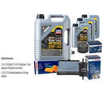 BOSCH Controllo Set 8 L Liqui Moly Top Tec 4100 5W-40 Per Renault Scénic II