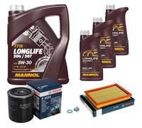 BOSCH Controllo Set 8 L MANNOL 5W-30 LONGLIFE Per Nissan 300 ZX 3.0 Twin