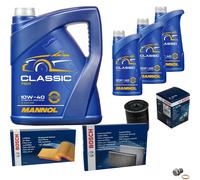 Bosch Controllo Set 8 L mannol Classic 10W-40 per Suzuki Grand Vitara I Piedi