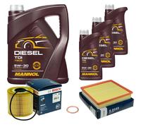 BOSCH Controllo Set 8 L MANNOL DIESEL TDI 5W-30 Per Renault Trafic II Bus