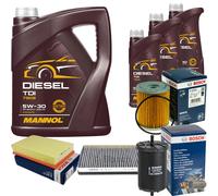 BOSCH Controllo Set 8 L MANNOL DIESEL TDI 5W-30 Per VW Passat Variant 2.8