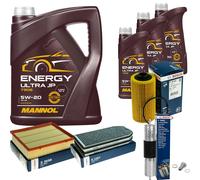Bosch Controllo Set 8 L mannol Energia Ultra JP 5W-20 per BMW 7er 730i