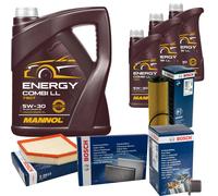 BOSCH Controllo Set 8 L MANNOL Energy Combi LL 5W-30 Per BMW 7 Serie 730d Ld