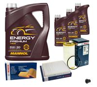 BOSCH Controllo Set 8 L MANNOL Energy Premium 5W-30 Per Audi A1 Sportback