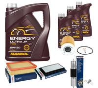 BOSCH Controllo Set 8 L MANNOL Energy Ultra JP 5W-20 Per BMW 3er Coupe