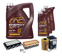 BOSCH Controllo Set 8 L MANNOL Energy Ultra JP 5W-20 Per BMW 7 Serie 730i iL