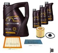BOSCH Controllo Set 8 L MANNOL Extreme 5W-40 Per BMW 3er ActiveHybrid