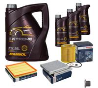 BOSCH Controllo Set 8 L MANNOL Extreme 5W-40 Per BMW 5 Serie 535I ActiveHybrid