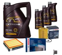 BOSCH Controllo Set 8 L MANNOL Extreme 5W-40 Per BMW 5 Serie 535I ActiveHybrid