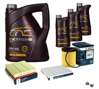 BOSCH Controllo Set 8 L MANNOL EXTREME 5W-40 Per Opel Omega B 2.5 V6 3.0