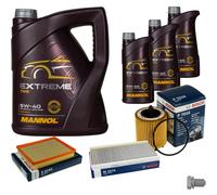 BOSCH Controllo Set 8 L MANNOL Extreme 5W-40 Per Saab 9-3 2.0 T