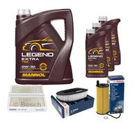 Bosch Controllo Set 8 L mannol Legend Extra 0W-30 per BMW X3 F25 sDrive18d