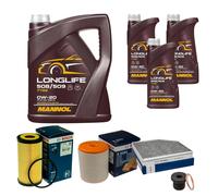 BOSCH Controllo Set 8 L MANNOL LONGLIFE 508/509 0W-20 Per Audi A6 Avant 4G5