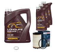 BOSCH Controllo Set 8 L MANNOL LONGLIFE 508/509 0W-20 Per Porsche Audi Macan