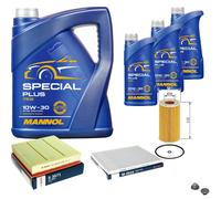Bosch Controllo Set 8 L mannol Special Plus 10W-30 per Opel Omega B/ Camper /
