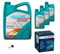 BOSCH Controllo Set 8L ADDINOL SUPER LIGHT 5W-40 Per Isuzu Trooper II UB 3.2