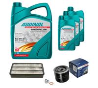 BOSCH Controllo Set 8L ADDINOL SUPER LIGHT 5W-40 Per Isuzu Trooper II UB 3.2