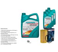 BOSCH Controllo Set 8L ADDINOL SUPER LIGHT 5W-40 Per Porsche 911 996 3.6 GT3