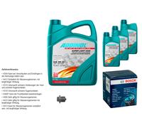 BOSCH Controllo Set 8L ADDINOL SUPER LIGHT 5W-40 Per Porsche 911 Targa 993