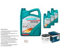 Bosch Controllo Set 8L Addinol Super Light 5W-40 per Volvo 940 II Combo 945
