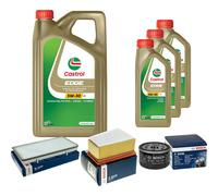 BOSCH Controllo Set 8L CASTROL EDGE 5W-30 C3 Per Opel Vivaro Kasten 2.0