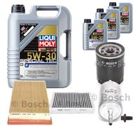 BOSCH Controllo Set 8L Liqui Moly Special Tec F 5W-30 Per Jaguar S-Type 4.2