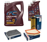 BOSCH Controllo Set 8L MANNOL Ceramic 5W-40 Per BMW X3 xDriveM40i