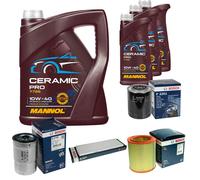 BOSCH Controllo Set 8L MANNOL Ceramic Pro 10W-40 Per Fiat Ducato Kasten 230