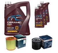 BOSCH Controllo Set 8L MANNOL Ceramic Pro 10W-40 Per Fiat Talento Kasten 290