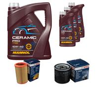BOSCH Controllo Set 8L MANNOL Ceramic Pro 10W-40 Per Lancia Kappa Coupe 838